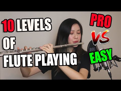 10 LEVELS OF FLUTE PLAYING (Noob VS Pro)