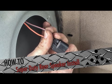 02 Super Duty Rear Speaker Install