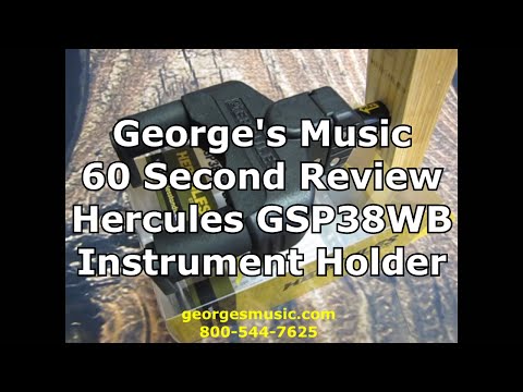 George&#039;s Music 60 Second Review Hercules GSP38WB Instrument Hanger