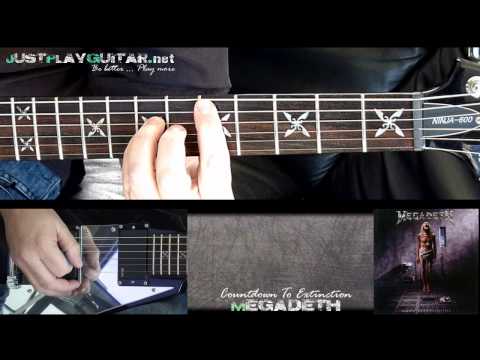 [ MEGADETH - Countdown to extinction ] how to play part 1/2 [ guitar cover ]