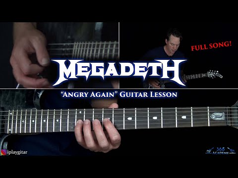 Megadeth - Angry Again Guitar Lesson (FULL SONG)