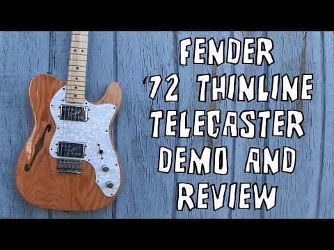 Fender &#039;72 Telecaster Thinline Guitar Demo &amp; Review