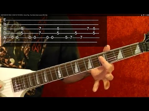 BLACK SABBATH - ELECTRIC FUNERAL - Guitar Lesson - Easy!!