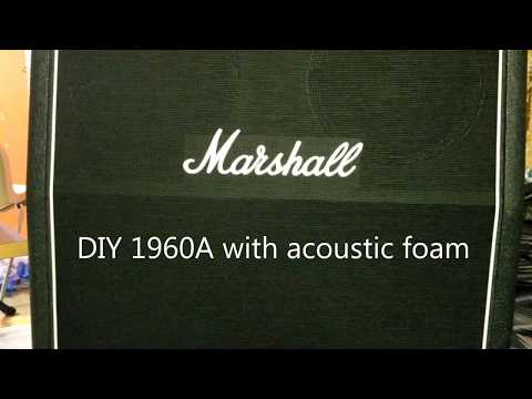 Marshall 1960A DIY acoustic foam add-on comparison