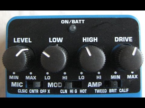 Behringer TM300 tube amp modeler effect pedal